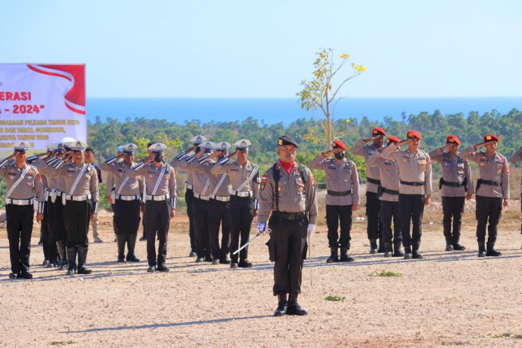 POLRES SABU RAIJUA LAKSANAKAN APEL GELAR PASUKAN OPERASI MANTAP PRAJA TURANGGA 2024