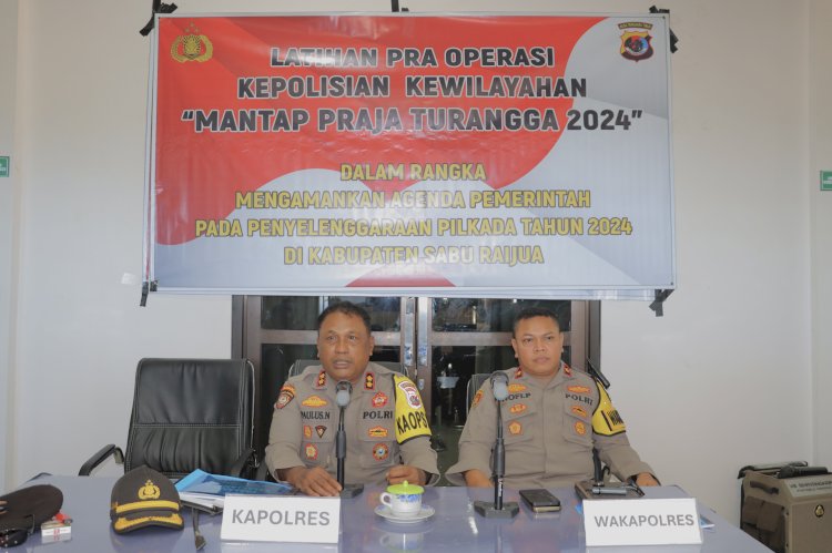 Polres Sabu Raijua Gelar Latihan Pra Operasi Mantap Praja Turangga 2024