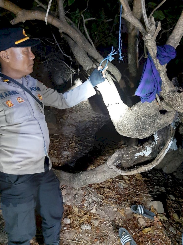 Penemuan Mayat Gantung Diri di Desa Wadumaddi Kec. Hawu Mehara, Kab. Sabu Raijua