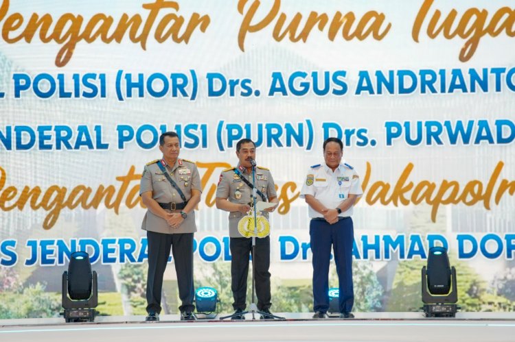 Gelar Pengantar Purna Tugas, Kapolri Sebut Jenderal (HOR) Agus Andrianto Sosok yang Tegas