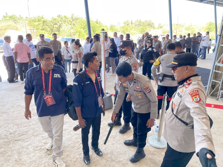 Debat Publik Kedua, Polres Sabu Raijua Laksanakan Pengamanan