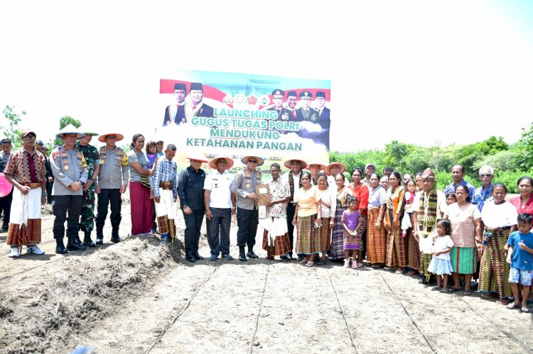 Kapolda NTT Ajak Masyarakat dan TNI-Polri Tingkatkan Ketahanan Pangan Lewat Pemanfaatan Lahan di NTT