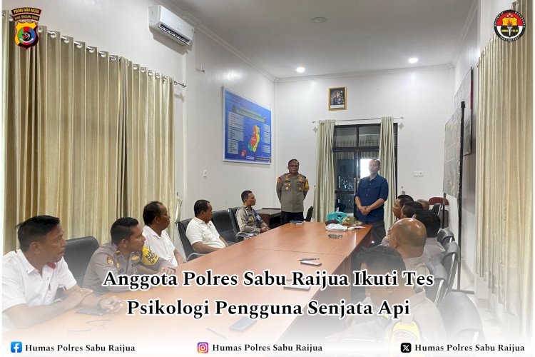 Personel Polres Sabu Raijua Melaksanakan Tes Psikologi Penggunaan Senjata Api