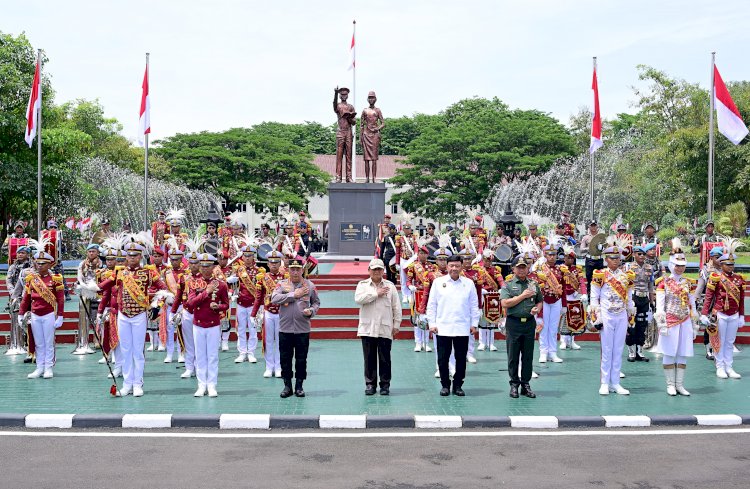 Presiden Prabowo Disambut Meriah di Pembukaan Apel Kasatwil Polri 2024