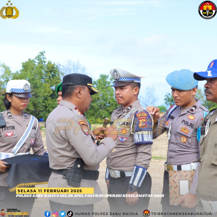 POLRES SABU RAIJUA GELAR APEL PASUKAN OPERASI KESELAMATAN 2025