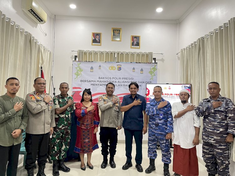 Baksos Polri Presisi Bersama Mahasiswa Aliansi BEM dan OKP Sambut Bulan Ramadhan