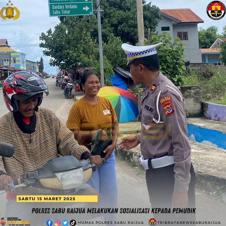 Polres Sabu Raijua Melakukan Sosialisasi Kepada Pemudik 