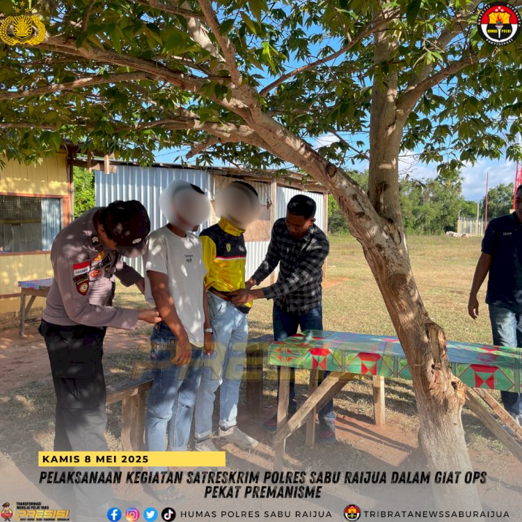 Pelaksanaan Kegiatan Satreskrim Polres Sabu Raijua dalam giat Ops pekat premanisme.