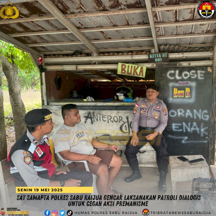 Satuan Samapta Polres Sabu Raijua Gencar Laksanakan Patroli Dialogis untuk Cegah Aksi Premanisme