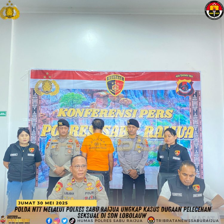 Polda NTT Melalui Polres Sabu Raijua ungkap kasus dugaan pelecehan seksual di SDN Lobolaw.