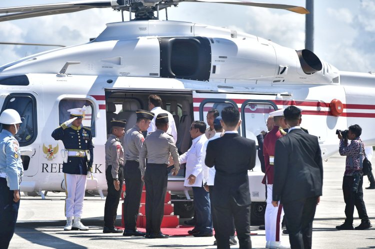 Helikopter AW 189 Polri Melaksanakan Pelayanan Penerbangan Kepresidenan untuk Presiden RI dan Presiden Perancis dengan Sukses
