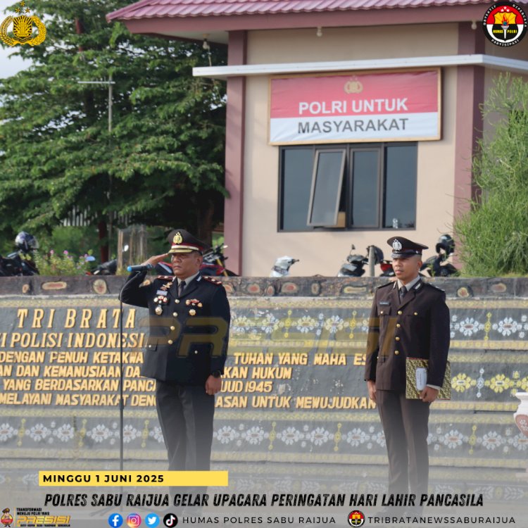 Polres Sabu Raijua Gelar Upacara Hari Lahir Pancasila