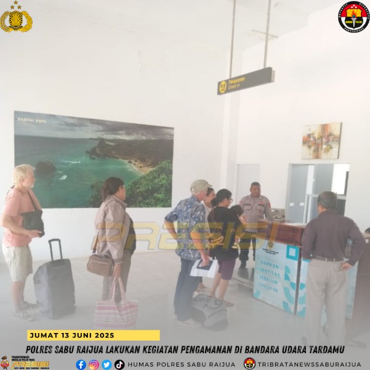 Polres Sabu Raijua Amankan Penerbangan Pesawat Susi Air di Bandara Tardamu Sabu