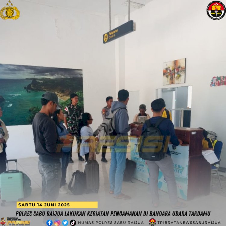 Polres Sabu Raijua Amankan Penerbangan Pesawat Susi Air di Bandara Tardamu Sabu