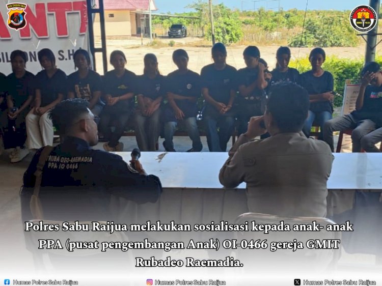 Polres Sabu Raijua menggelar kegiatan penyuluhan yang menyasar anak-anak dari Pusat Pengembangan Anak (PPA)