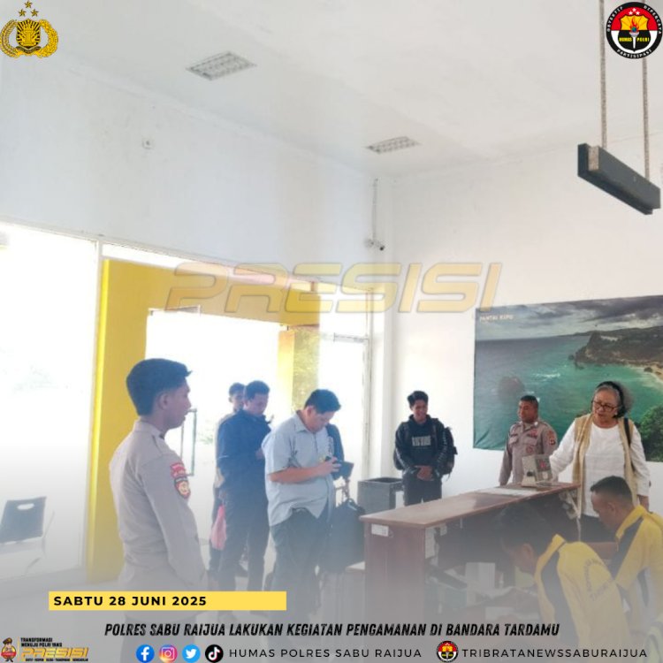 Polres Sabu Raijua Amankan Penerbangan Susi Air di Bandara Tardamu Sabu