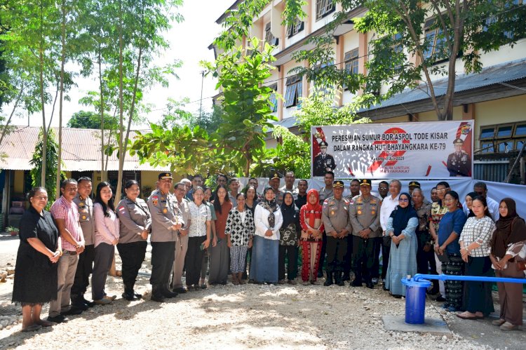 Wujud Kepedulian Polri di HUT Bhayangkara ke-79, Kapolda NTT Resmikan Sumur Bor untuk 43 KK Aspol Tode Kisar