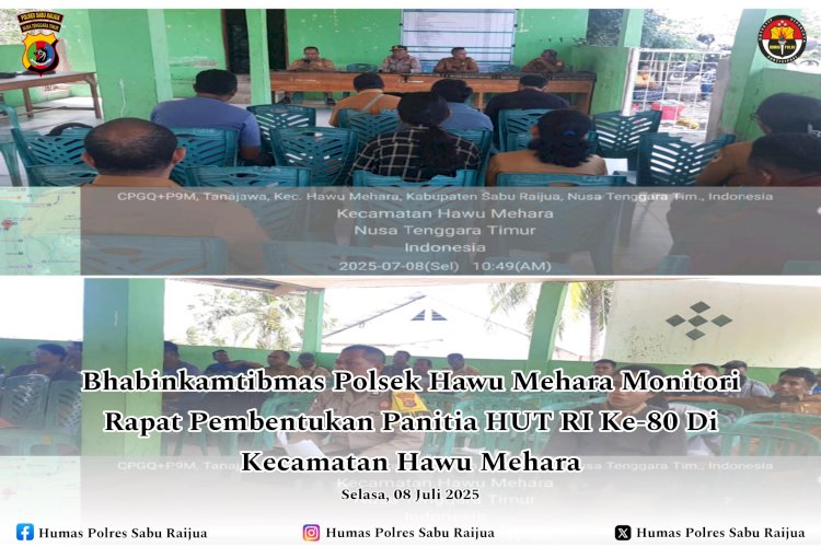 Personel Bhabinkamtibmas Polres Sabu Raijua terus hadir dan aktif mendukung kegiatan masyarakat