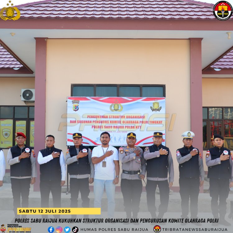 Polres Sabu Raijua Kukuhkan Struktur Organisasi dan Pengurus Komite Olahraga Polri