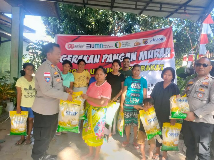Polda NTT Salurkan 292 Ton Beras Murah, Wujudkan Kesejahteraan Rakyat Sambut HUT ke-80 RI