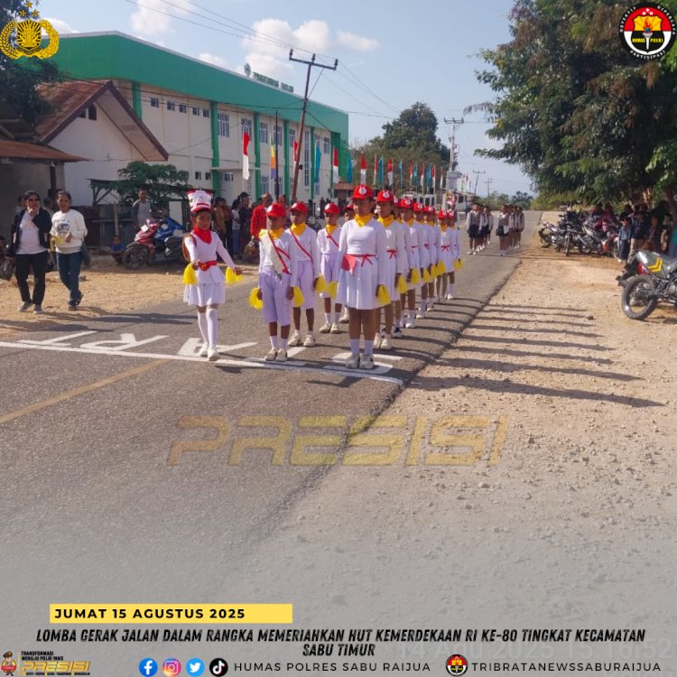 Lomba Gerak Jalan dalam Rangka Memeriahkan HUT Kemerdekaan RI ke-80 Tingkat Kecamatan Sabu Timur