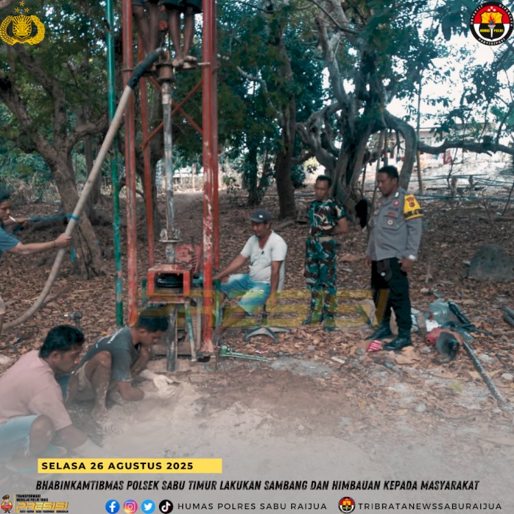 Bhabinkamtibmas Polsek Sabu Timur Lakukan Sambang dan Himbauan kepada Masyarakat