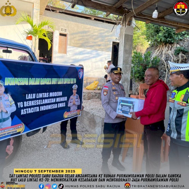 Sat Lantas Polres Sabu Raijua Gelar Anjangsana ke Rumah Purnawirawan Polri dalam Rangka HUT Lalu Lintas ke-70: Meningkatkan Kesadaran dan Menghormati Jasa Purnawirawan Polri