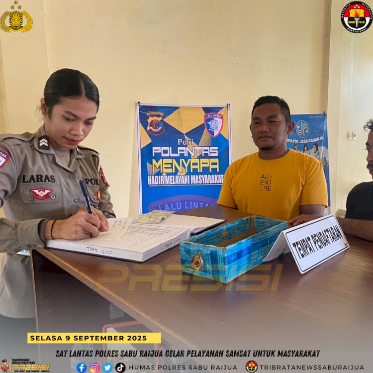 Sat Lantas Polres Sabu Raijua Gelar Pelayanan Samsat untuk Masyarakat