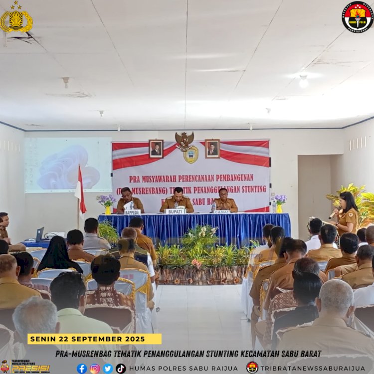 Pra-Musrenbang Tematik Penanggulangan Stunting Kecamatan Sabu Barat Digelar