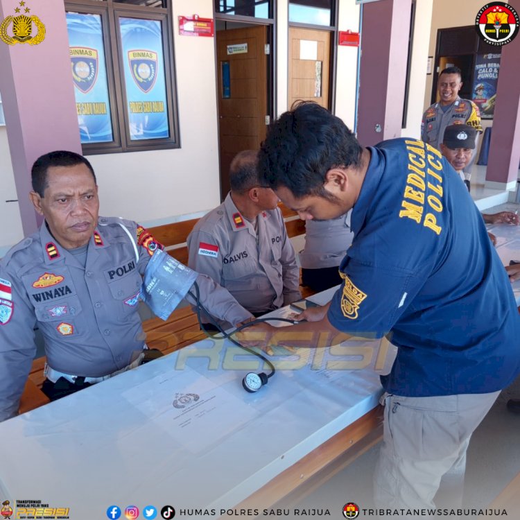 Polres Sabu Raijua Gelar Pemeriksaan Kesehatan Bagi Personel