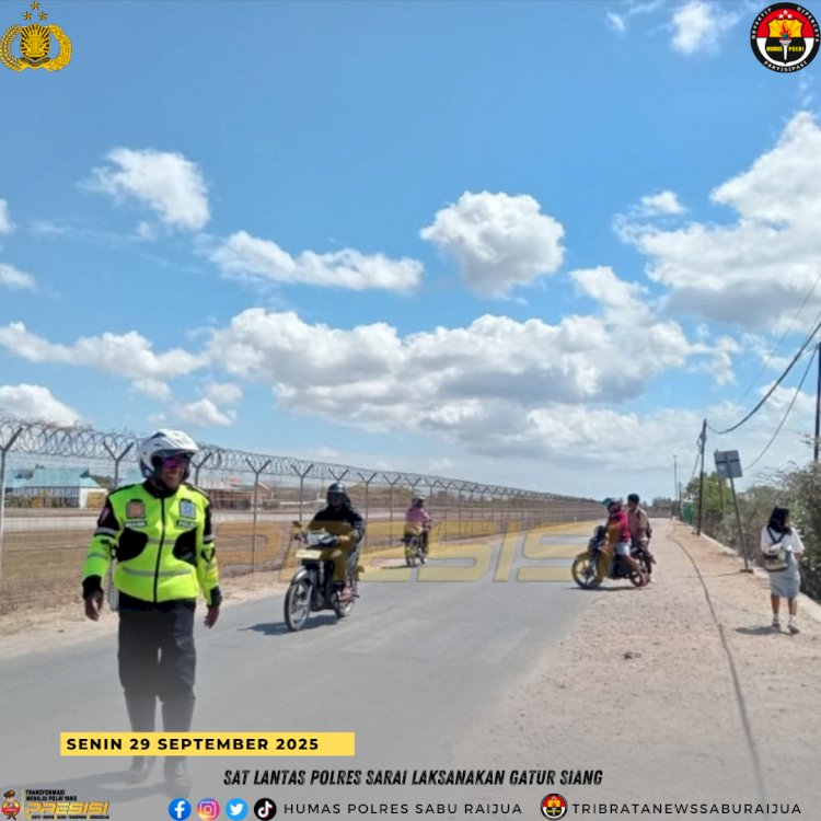 Sat Lantas Res Sarai Laksanakan Gatur Siang