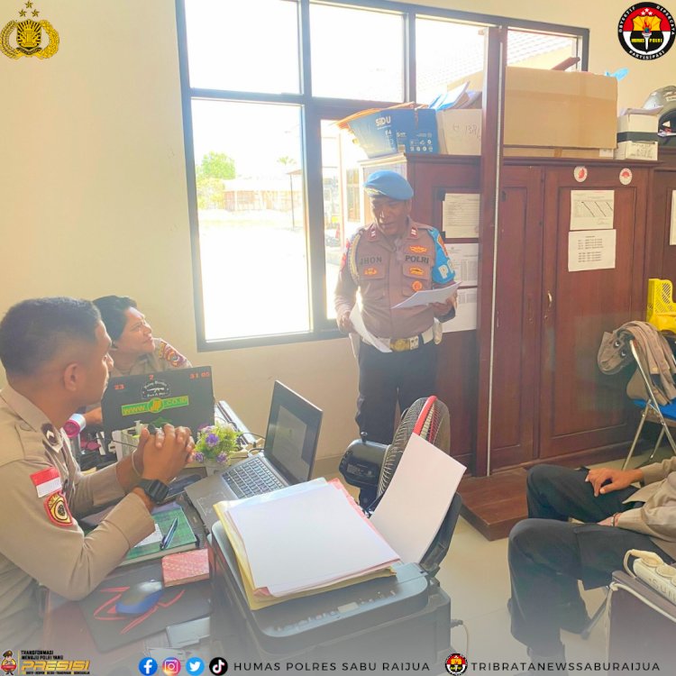 Propam Polres Sabu Raijua Gencarkan Pengawasan dan Sosialisasi Larangan Gaya Hidup Hedon