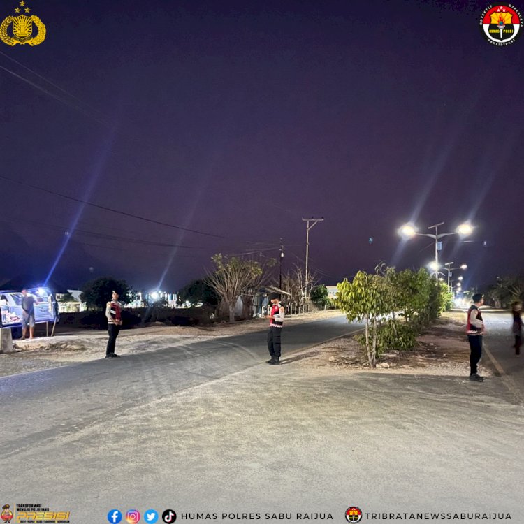 Sat Samapta Polres Sabu Raijua Laksanakan Patroli Perintis Presisi untuk Jaga Kamtibmas