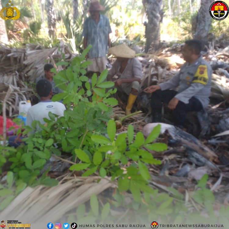 Bhabinkamtibmas Polsek Sabu Timur Laksanakan Patroli Sambang dan Edukasi Masyarakat