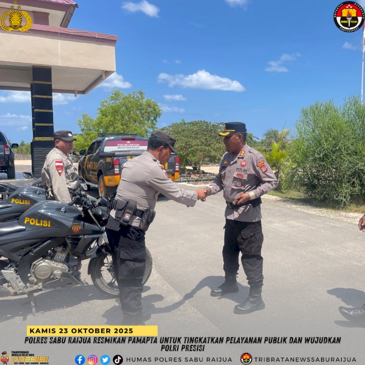 Polres Sabu Raijua Resmikan Pamapta untuk Tingkatkan Pelayanan Publik dan Wujudkan Polri Presisi