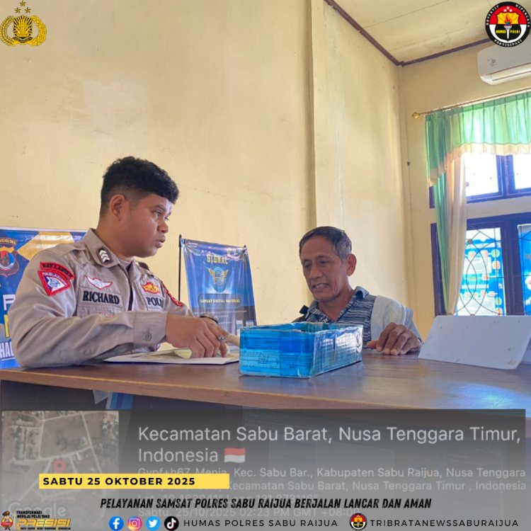 Pelayanan Samsat Polres Sabu Raijua Berjalan Lancar dan Aman