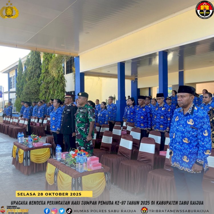 Upacara Bendera Peringatan Hari Sumpah Pemuda ke-97 Tahun 2025 di Kabupaten Sabu Raijua