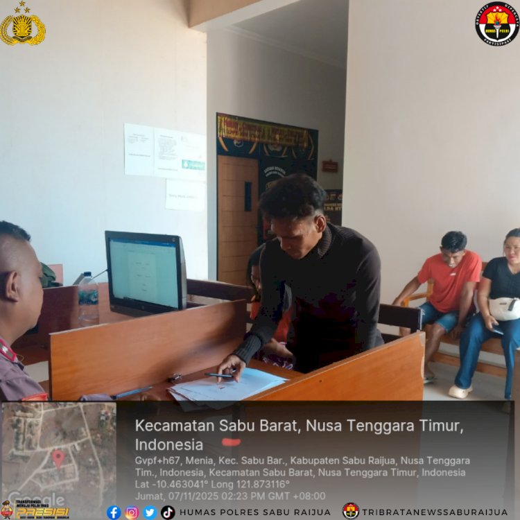 SPKT Polres Sabu Raijua Tunjukkan Respon Cepat dalam Menangani Laporan Masyarakat