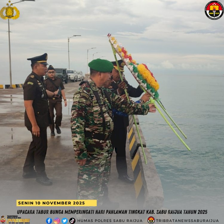 Upacara Tabur Bunga Memperingati Hari Pahlawan Tingkat Kab. Sabu Raijua Tahun 2025