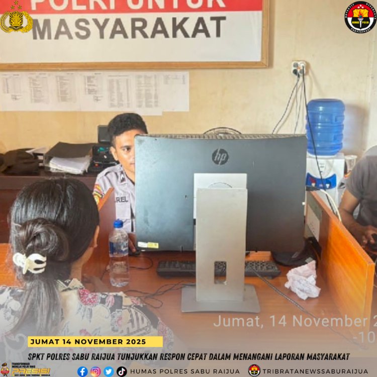 SPKT Polres Sabu Raijua Tunjukkan Respon Cepat dalam Menangani Laporan Masyaraka
