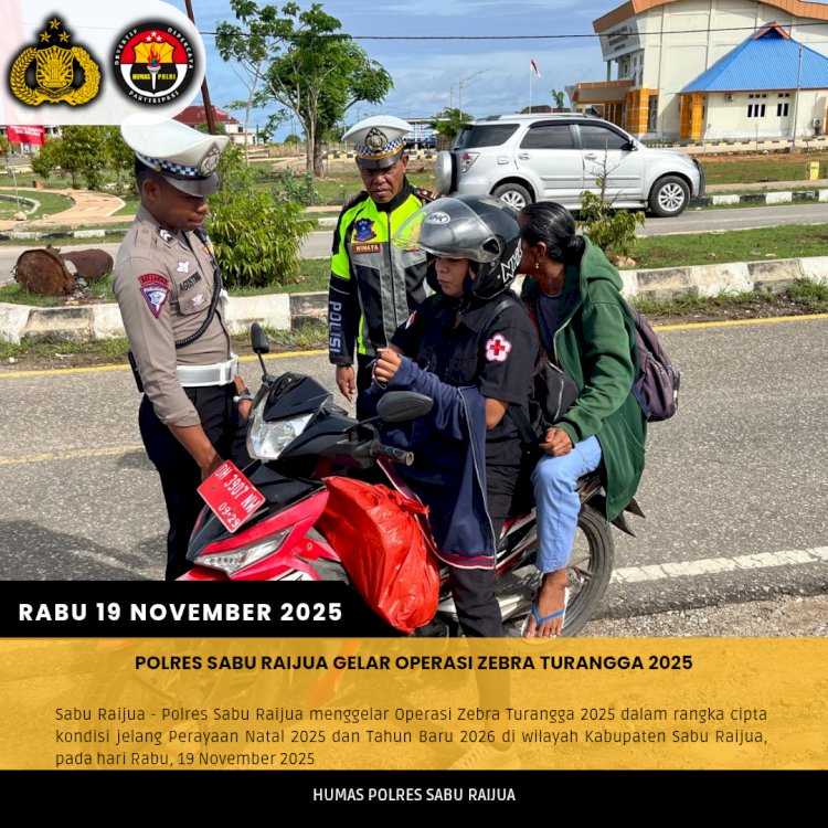 Polres Sabu Raijua Gelar Operasi Zebra Turangga 2025