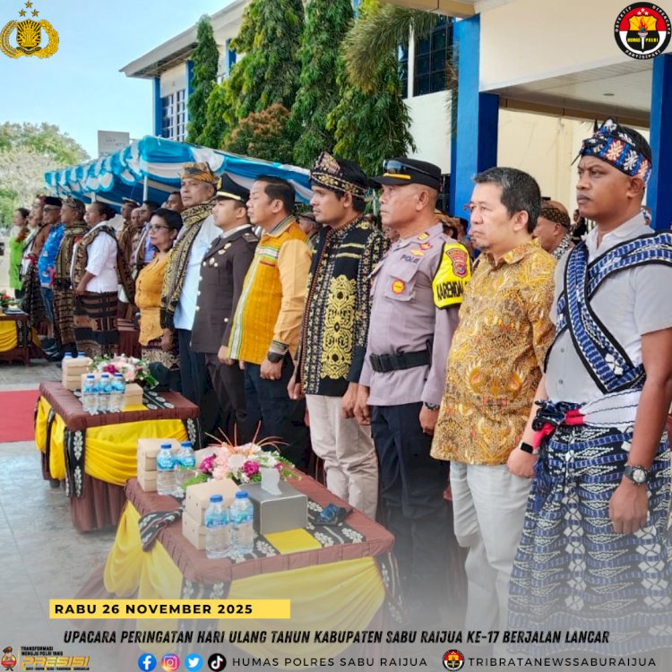 Upacara Peringatan Hari Ulang Tahun Kabupaten Sabu Raijua Ke-17 Berjalan Lancar