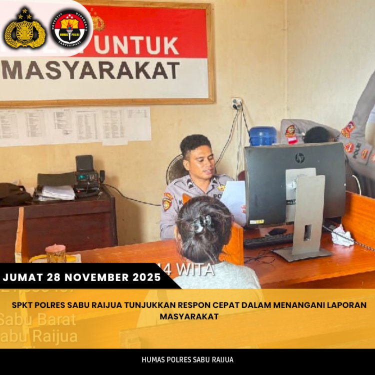 SPKT Polres Sabu Raijua Tunjukkan Respon Cepat dalam Menangani Laporan Masyarakat