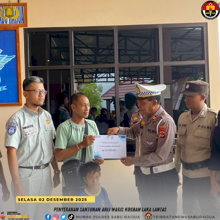 Penyerahan Santunan Ahli Waris Korban Laka Lantas