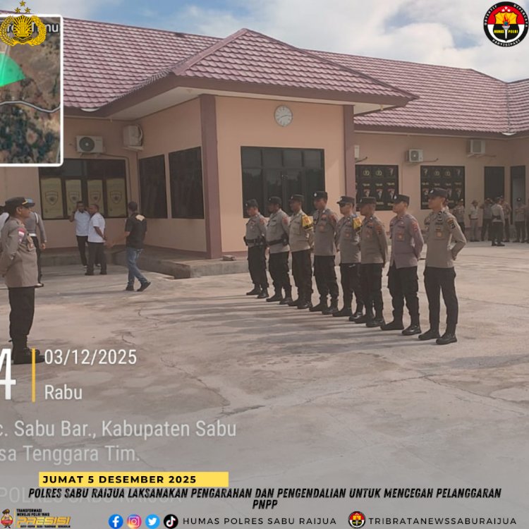 Polres Sabu Raijua Laksanakan Pengarahan dan Pengendalian untuk Mencegah Pelanggaran PNPP