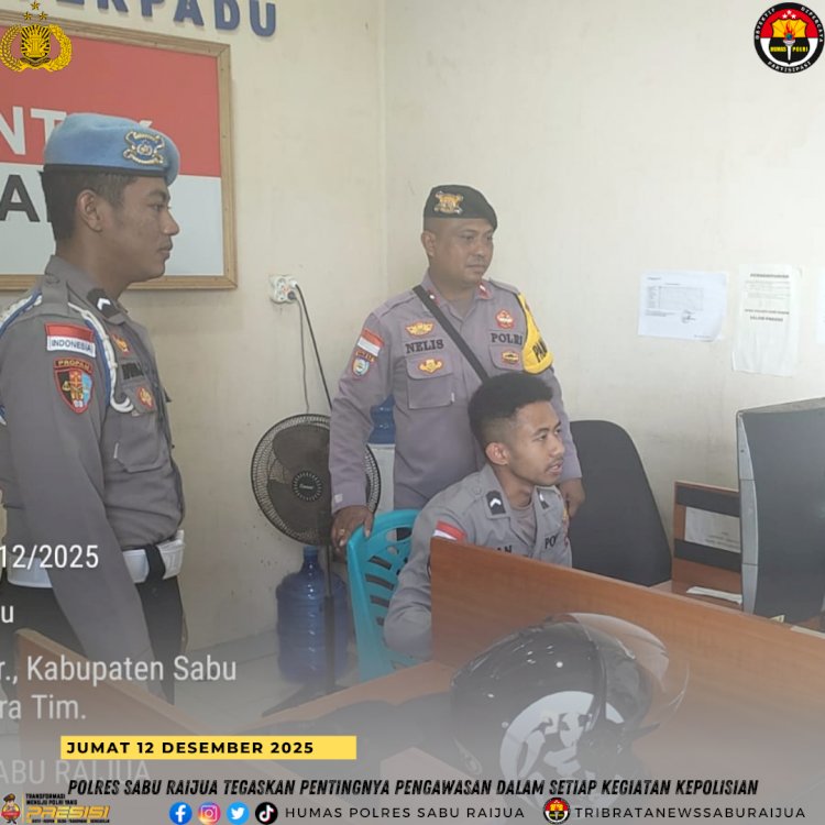 Polres Sabu Raijua Tegaskan Pentingnya Pengawasan dalam Setiap Kegiatan Kepolisian