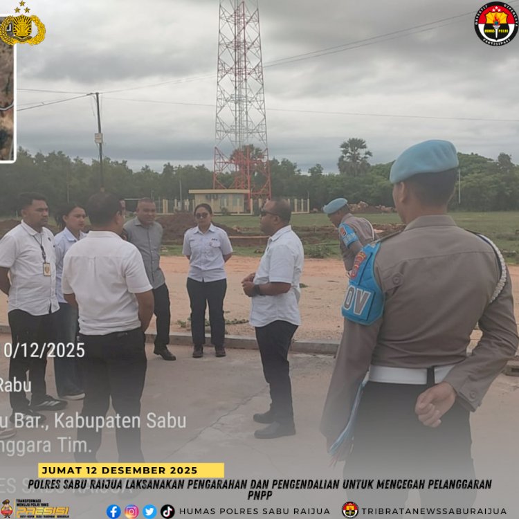 Polres Sabu Raijua Laksanakan Pengarahan dan Pengendalian untuk Mencegah Pelanggaran PNPP