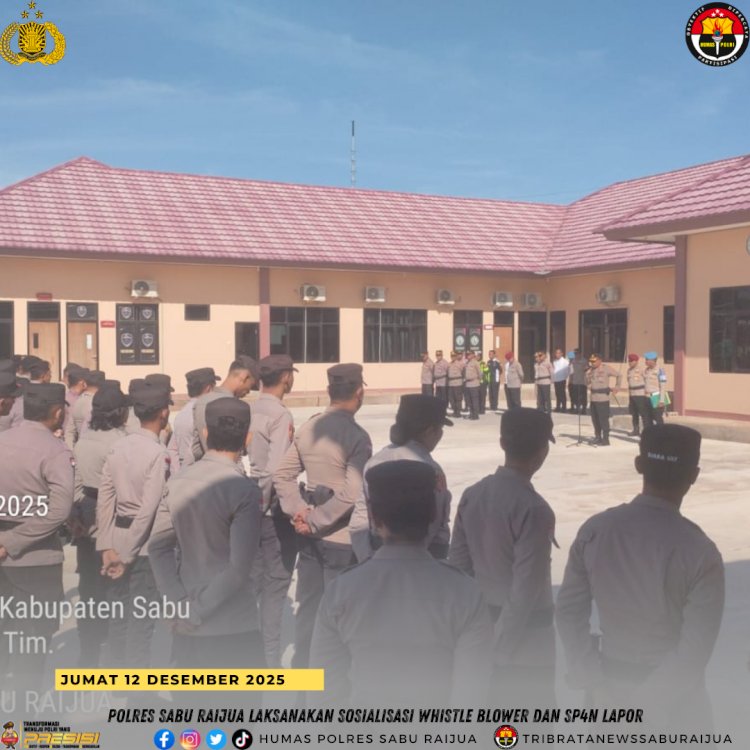 Polres Sabu Raijua Laksanakan Sosialisasi Whistle Blower dan SP4N Lapor