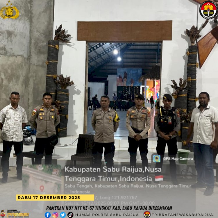 Pameran HUT NTT KE-67 Tingkat Kab. Sabu Raijua Diresmikan