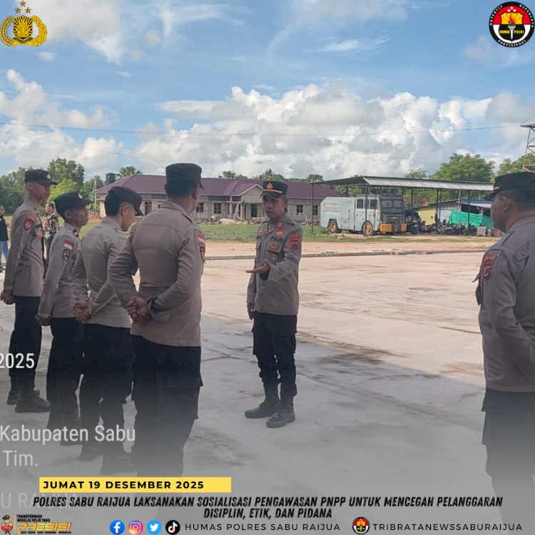 Polres Sabu Raijua Laksanakan Sosialisasi Pengawasan PNPP untuk Mencegah Pelanggaran Disiplin, Etik, dan Pidana